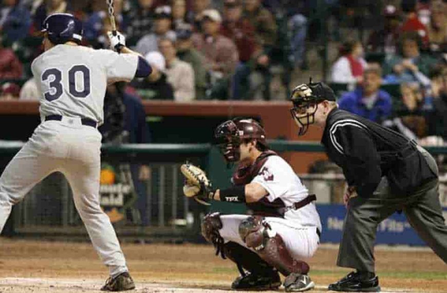 How long is a baseball game with a batter, catcher, and umpire.